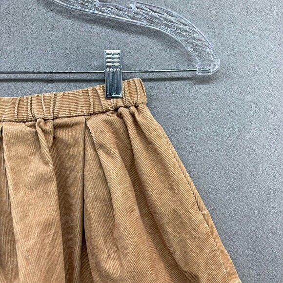 Crewcuts Everyday A-Line Pleated Corduroy Skirt Girls 6/7 School Uniform Khaki - Picture 4 of 15